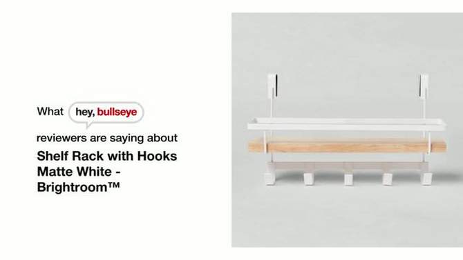 Shelf Rack with 5 Hooks - Brightroom™, 2 of 5, play video