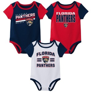 NHL Florida Panthers Infant Boys' 3pk Bodysuit - 1 of 4
