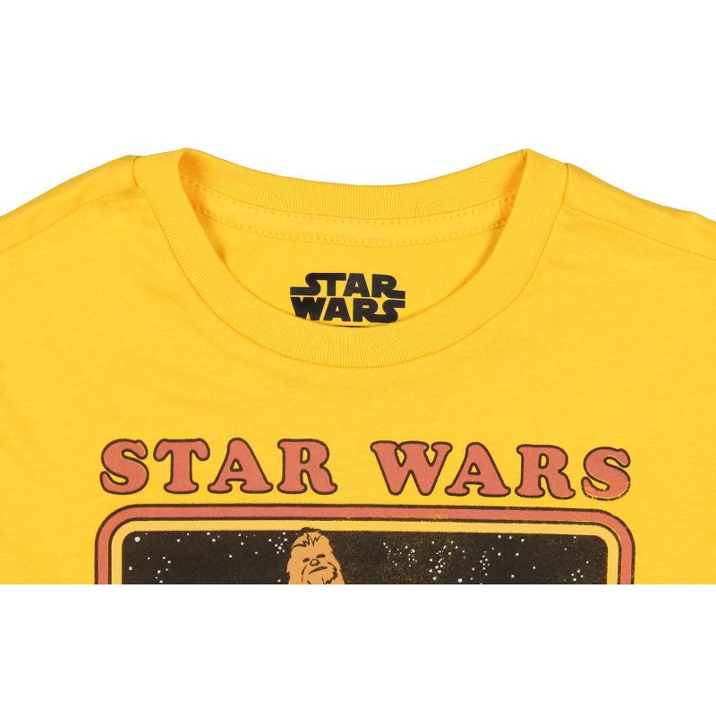 Star Wars Boys' Retro Character Box Kids Short Sleeve T-Shirt Tee, 3 of 4