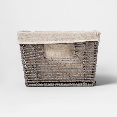 paper rope basket with liner