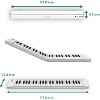 Carry-on Folding Piano 49 Touch – Ultra-Portable Keyboard with 128 Voices, USB & Bluetooth MIDI for Travel & Practice - 3 of 4