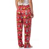 Looney Tunes Womens' Christmas Character Santa Bugs Taz Daffy Pajama Pants Red - 4 of 4