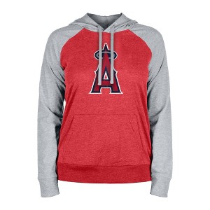 MLB Los Angeles Angels Women's Lightweight Bi-Blend Hooded Sweatshirt - 1 of 4