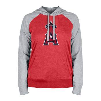 MLB Los Angeles Angels Women's Lightweight Bi-Blend Hooded Sweatshirt