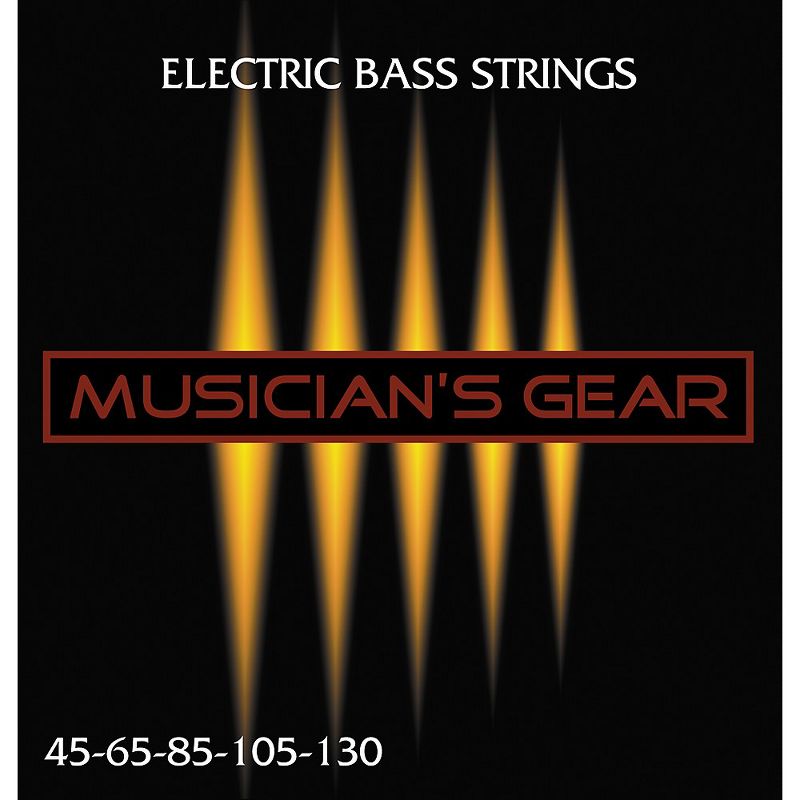 Musician's Gear Electric 5-String Nickel Plated Steel Bass Strings, 1 of 3