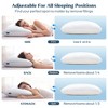 Itopfox Cooling Shredded Memory Foam Pillows Queen Size Set of 2, Adjustable Foams Bed Pillow for Sleeping with Removable Cover - 4 of 4