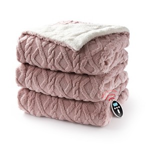 Electric Heated Throw Blanket with Auto-Off & 6 Heating Levels, ETL Certification, Machine Washable - 1 of 4