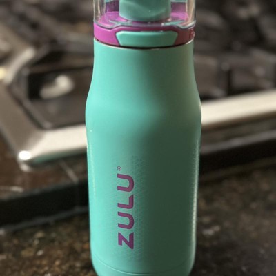 Zulu Kids Flex Water Bottle with Silicone Spout, Leak-Proof Locking Flip  Lid and Soft Touch Carry Loop for School Backpack, Lunchbox, and Outdoor