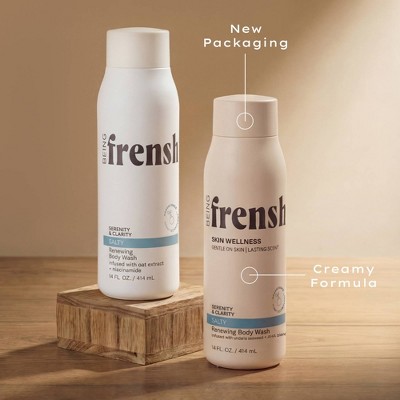 Being Frenshe Renewing Body Wash - Salty - 14 fl oz: Vegan, Dye-Free, Paraben-Free, Phthalate-Free, Combo Skin