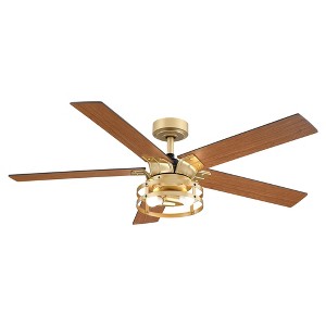 Parrot Uncle 52" Modern Indoors Downrod Mount Ceiling Fan - 1 of 4