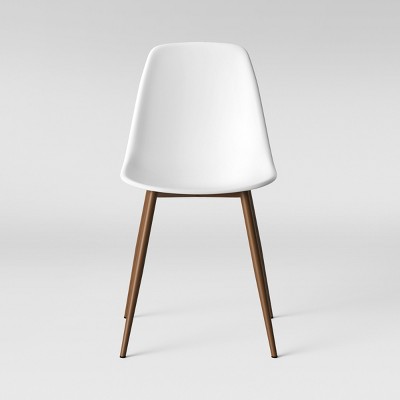 Copley Plastic Dining Chair White 