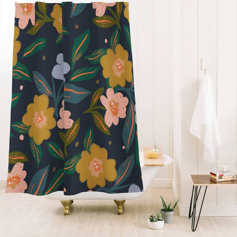 Oris Eddu Floral Pattern Shower Curtain - Deny Designs, 3 of 5