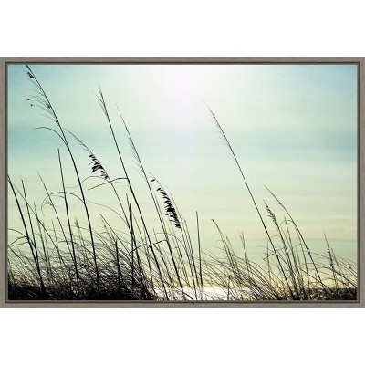 23" x 16" Coastal by Dina Marie Framed Canvas Wall Art - Amanti Art