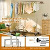 Simple Trending Heavy Duty Clothing Clothes Rack with Wheels for Hanging, Metal Rolling Garment Rack Organizer Load 500 LBS, Chrome - 2 of 4