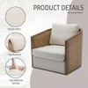 PAGED Accent Chair Modern Swivel Barrel Chair Leisure Arm Chair with 360 Degree Swivel Base for Bedroom, Living Room - 2 of 4