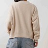 Women's Stretch Knit Cardigan - Drop Shoulder Long Sleeve with Button Front Cherie Code - 3 of 4