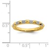 Black Bow Jewelry 2.25mm 14k Yellow Gold 1/8 Ctw Diamond Stackable Pyramid Band - 4 of 4