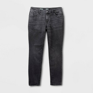 Women's Mid-Rise Skinny Curvy Jeans - Wild Fable™ Black - 1 of 3