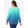 Woman Within Plus Size Printed Sweatshirt - 3 of 4
