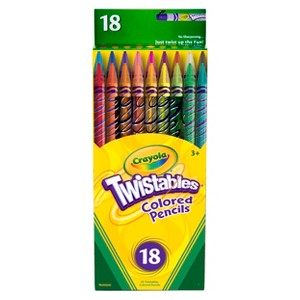 Crayola Twistable Colored Pencils 18ct: School Supplies for Kids, Non-Toxic, Presharpened, Multicolor, Art & Stationery - 1 of 4