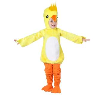 HalloweenCostumes.com 4T   Toddler Duck Costume, Orange/Yellow