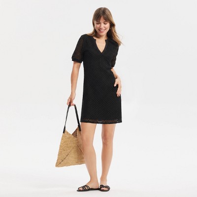 Женские платья A New Day Women's Short Sleeve Mini Shift Dress - A New Day™ White M — фото 3