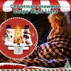 Plug-In Resin 3D Flameless Candle Night Light - Snowman Flameless Campfire Night Light, Perfect For Christmas Decoration And Bedroom Atmosphere - 3 of 4