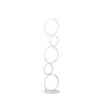 38.5" Else Nordic 5-Ring Shaped Metal Table Lamp (Includes LED Light Bulb) White - Ore International: Modern Dimmable Desk Lamp - 3 of 4