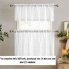HLC.ME Linda Faux Linen Sheer Short Rod Pocket Curtain Valance Topper for Small Windows, Kitchen and Bathroom - 1 Piece - 4 of 4