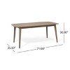 GDFStudio Jennette Outdoor Acacia Wood Expandable Dining Table - 3 of 4