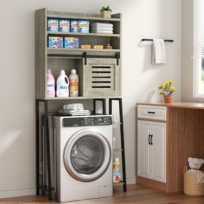 Celebalcony Over The Toilet Storage Cabinet with Sliding Doors