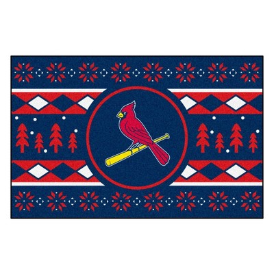 MLB St. Louis Cardinals 19"x30" Holiday Sweater Rug