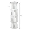 4-Tier Rotating Bookshelf with 360° Spin, Corner Wood Bookcase Organizer for Kids & Adults, Space-Saving Storage for Bedroom & Living Room - 2 of 4
