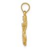 Black Bow Jewelry 14k Yellow, White or Rose Gold Small Mariner Crucifix Pendant, 11x22mm - 2 of 4