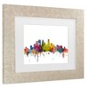 Trademark Fine Art Michael Tompsett Minneapolis Minnesota Skyline Matted Framed Art - 3 of 4