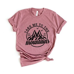Simply Sage Market Women's Take Me To The Mountains Circle Short Sleeve Graphic Tee - 1 of 4