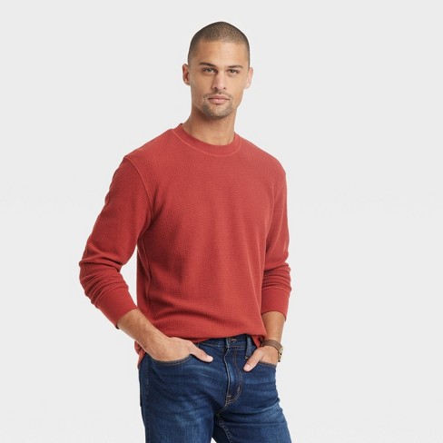 Men's Long Sleeve Textured Henley Shirt - Goodfellow & Co™ : Target