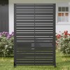 47-inches W x 72-inches H Black Galvanized Sheet Screen Outdoor and lndoor Divider for Balcony Patio Garden Room Divider (Shutter-A) - 2 of 4