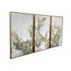 Gallery 57 48"x30" Greige Botanical Triptych Floating Wall Canvas: Modern MDF and Metal Framed Nature Art - image 2 of 4