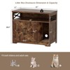 Cat Litter Box Enclosure, Hidden Litter Box Furniture with Scratch Pad - 2 of 4