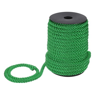 Unique Bargains Soft Polyester Twisted Silk Decorative Craft Cord Trim Cord Rope 22 Yards 1 Pc