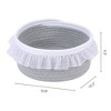 REGALWOVEN Odorless Cotton Rope Handcrafted Compact Size Multiple Use Open Storage Bins 1 Pc - 3 of 4