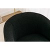 PAGED Swivel Accent Chair Teddy Fabric Armchair with Upholstered, Barrel Chair with Round Swivel Base for Living Room - 3 of 4