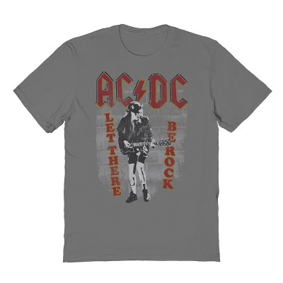 Acdc Men's Angus Rocks Out Short Sleeve Graphic Cotton T-Shirt