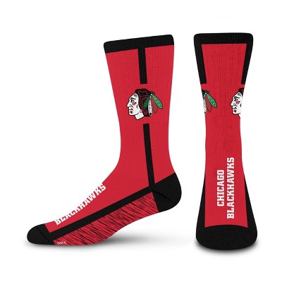 NHL Chicago Blackhawks Rise Up Crew Socks - Large