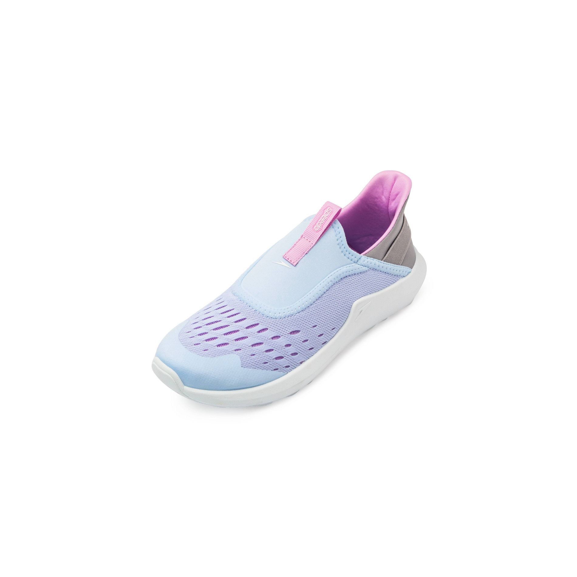 Speedo Adult Women's Pull On Water Shoes - Light Blue L: Non Marking Sole, Breathable Upper