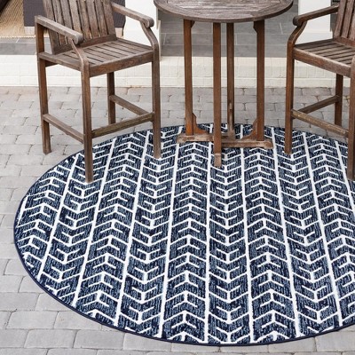 Sabrina Soto Outdoor Aston Striped Woven Area Rug