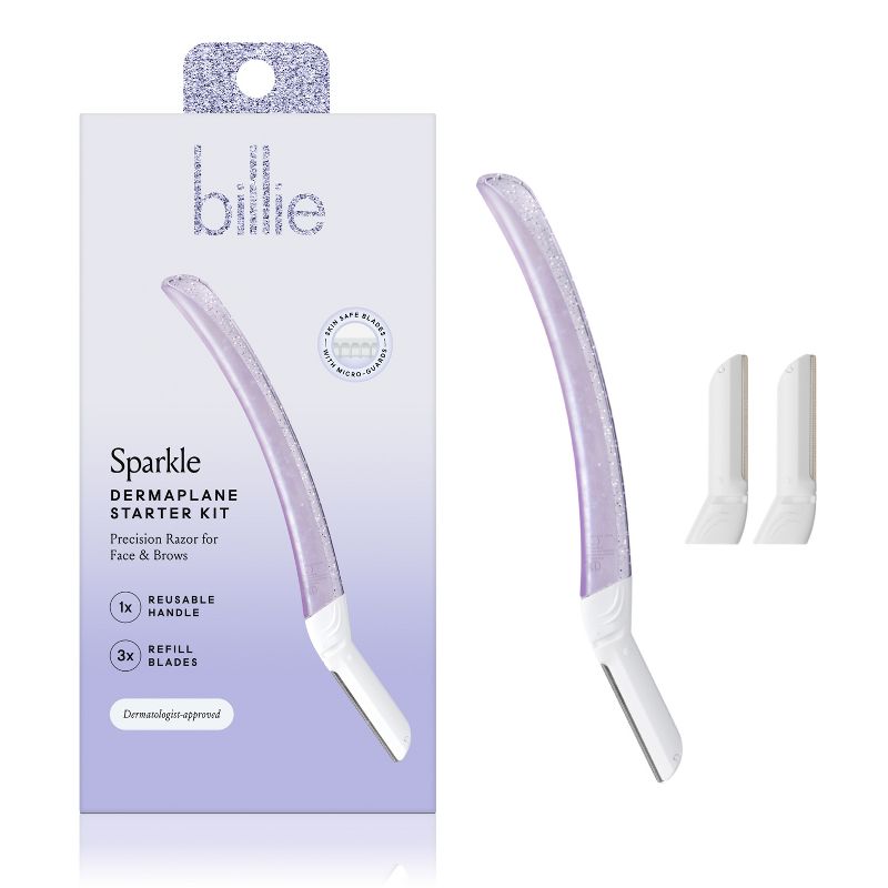 Billie Sparkle Dermaplaning Starter Kit - Reusable Handle + 3 Refill Blades, 1 of 8