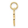 Black Bow Jewelry The Sadie 14k Yellow Gold Mini Satin Script Initial Charm, Letter L - 2 of 4