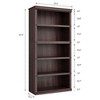 Acekool Farmhouse Bookcase with Storage, Wooden Bookshelf for Home Office, Living Room, Bedroom - 3 of 4